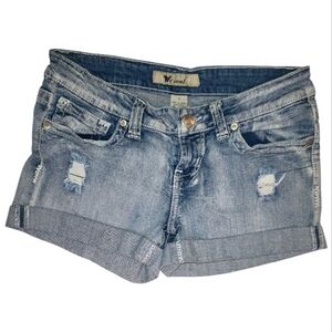 Y2k Wet Seal Distressed Denim Shorts  7